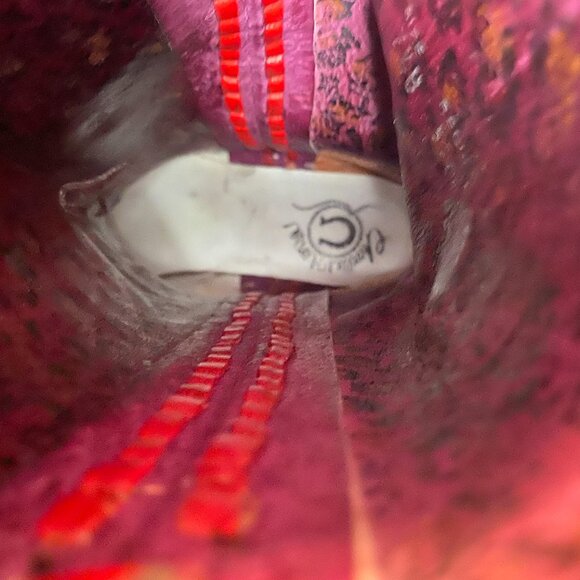 Lucchese Charlie One horse  Gold and Red boots 7.5 - Picture 8 of 8